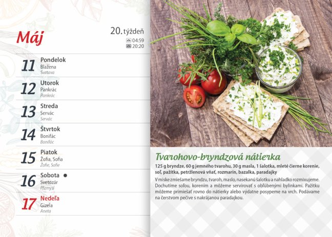 Nástenný kalendár GAZDINKA 2026 (NK-08)