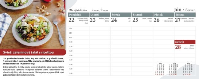 Stolový kalendár KUCHÁRKA 2026 (SK-05)