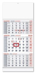 Nástenný 3 Mesačný kalendár 2026 - BIELY (NK-05)