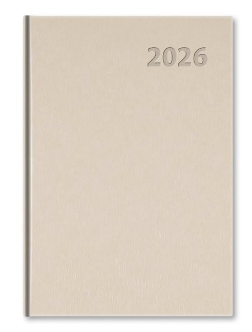 Týždenný diár TOP manager 2026 - béžový (D-02)