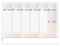Pracovná podložka bez kalendária