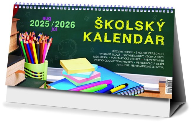 Stolový kalendár ŠKOLSKÝ 2026 (SK-17)