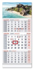 Nástenný 3 Mesačný kalendár - MORE 2026 (NK-05)