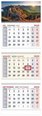 Nástenný kalendár 3-ŠPIRÁLOVÝ 2025 - Krajina (NK-10)