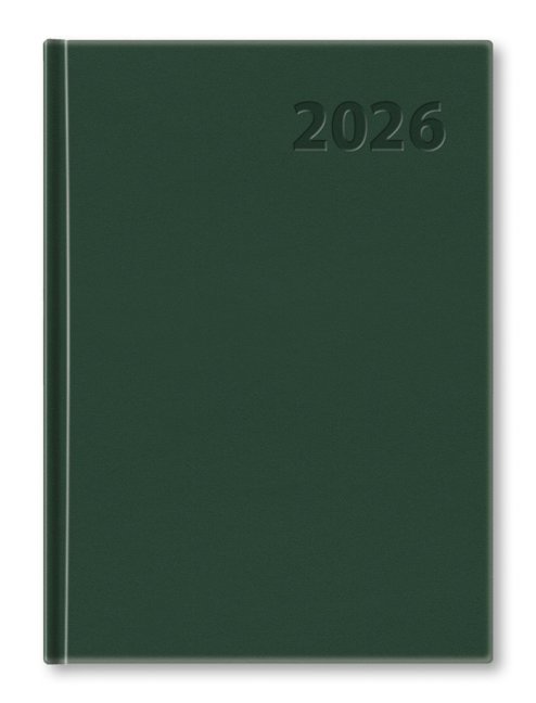 Denný diár Manager 2026 - zelený (D-01)
