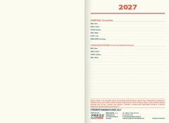 Týždenný diár TOP MANAGER 2027 - platinový (D-02)