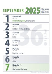 Stolový kalendár MINIKALENDÁR 2025 (SK-10)