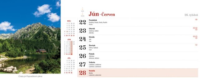 Stolový kalendár VYSOKÉ TATRY 2026 (SK-02)