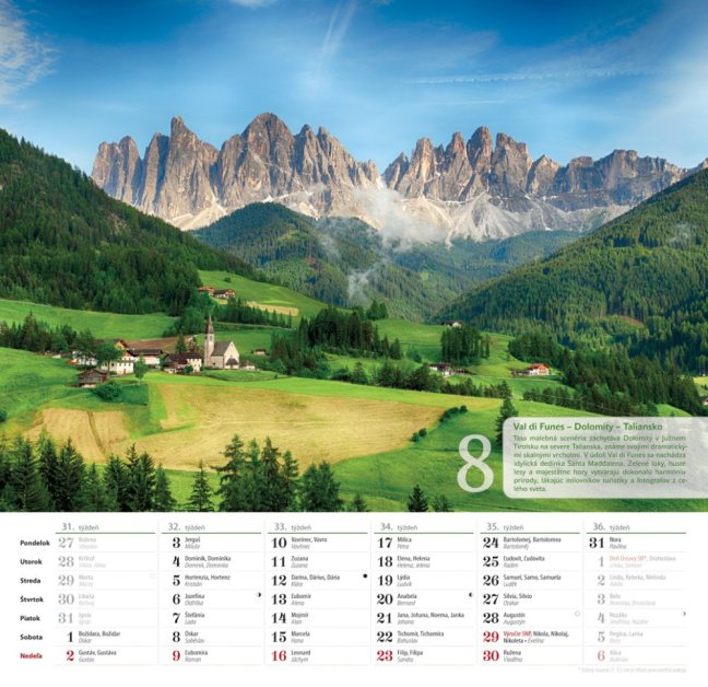 Nástenný kalendár ROMANTICKÝ SVET 2026 (NK-07)