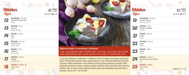 Stolový kalendár KOLÁČIKY 2026 (SK-06)