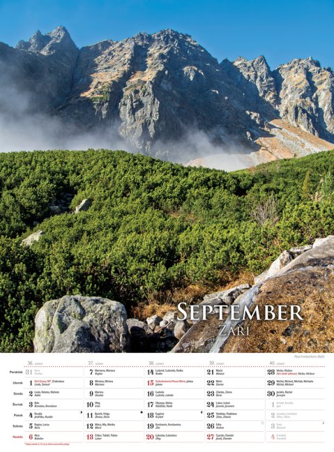 Nástenný kalendár TATRY 2026 (NK-02)