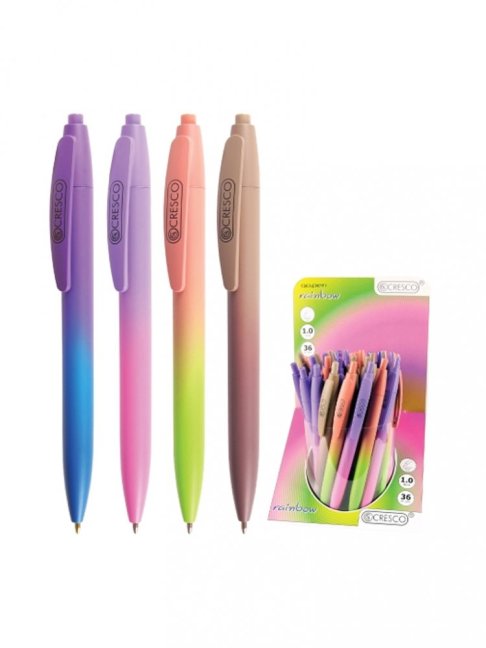 Pero guľôčkové RAINBOW - Farba: Hnedá špička