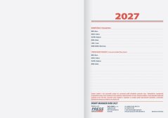 Denný diár MANAGER 2027 - strieborný (D-01)