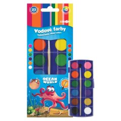 Farby vodové Ocean World 12ks