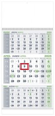Nástenný 3 Mesačný kalendár 2025 -  BIELY (NK-05)