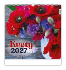 Nástenný kalendár KVETY 2027 (NK-06)