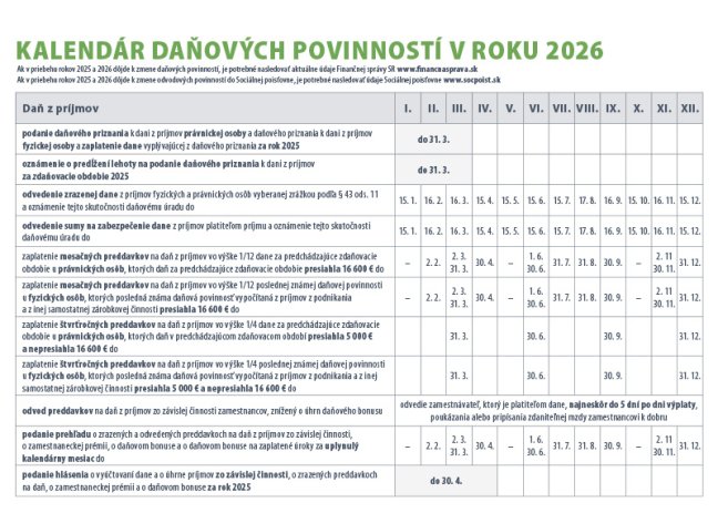 Stolový kalendár PRACOVNÝ MALÝ 2026 (SK-09)