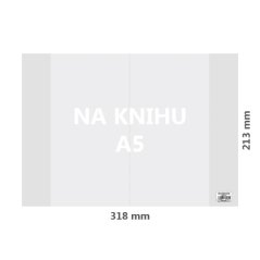 Obal na knihu A5 PVC 318x213 mm, hrubý/transparentný