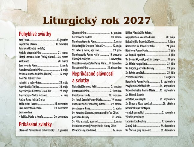 Stolový kalendár KATOLÍCKY 2027 (SK-11)