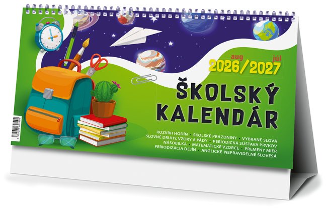 Stolový kalendár ŠKOLSKÝ 2026/2027 (SK-17)