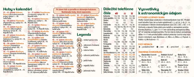 Stolový kalendár HUBY 2027 (SK-13)