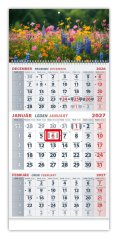 Nástenný 3 Mesačný kalendár - LÚKA 2027 (NK-05)