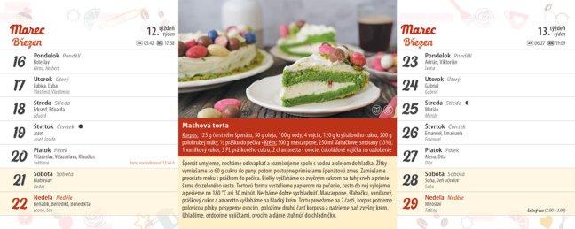 Stolový kalendár KOLÁČIKY 2026 (SK-06)