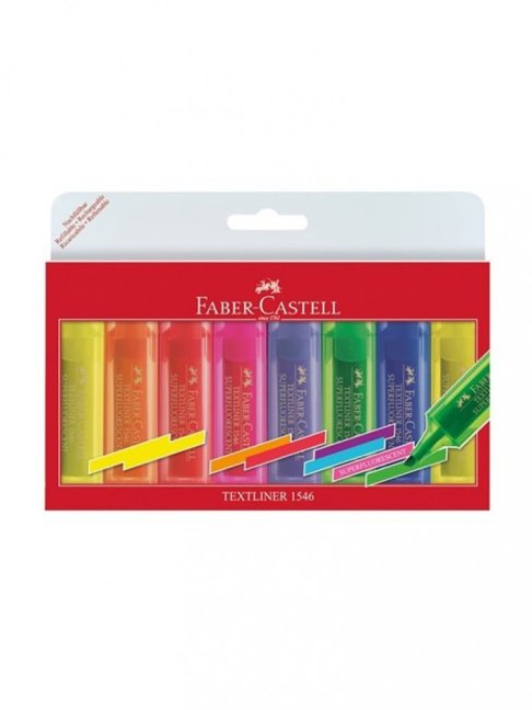 Zvýrazňovač Faber-Castell Textliner1546 / sada 8ks