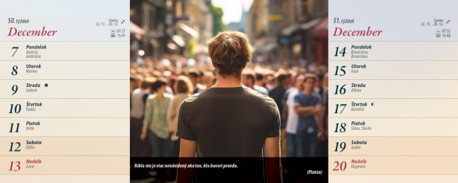 Stolový kalendár MOTIVAČNÝ 2026 (SK-14)