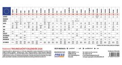Nástenný 3 Mesačný kalendár - MORE 2026 (NK-05)