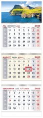 Nástenný kalendár 3-ŠPIRÁLOVÝ 2025 - Pobrežie (NK-10)