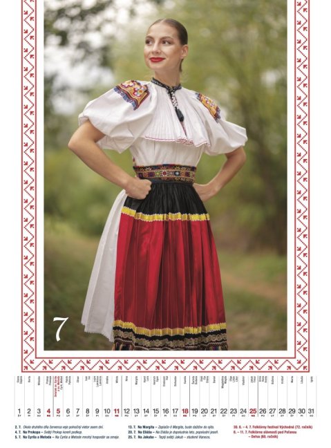 Nástenný kalendár SLOVENSKÝ FOLKLÓR 2027 (NK-11)