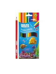 Farebné pastelky trojhranné Ocean World 12ks