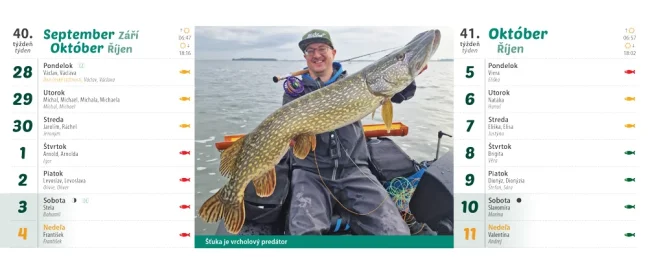 Stolový kalendár RYBÁRSKY 2026 (SK-12)