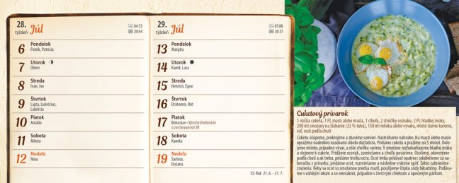 Stolový kalendár RECEPTY STAREJ MAMY 2026 (SK-16)