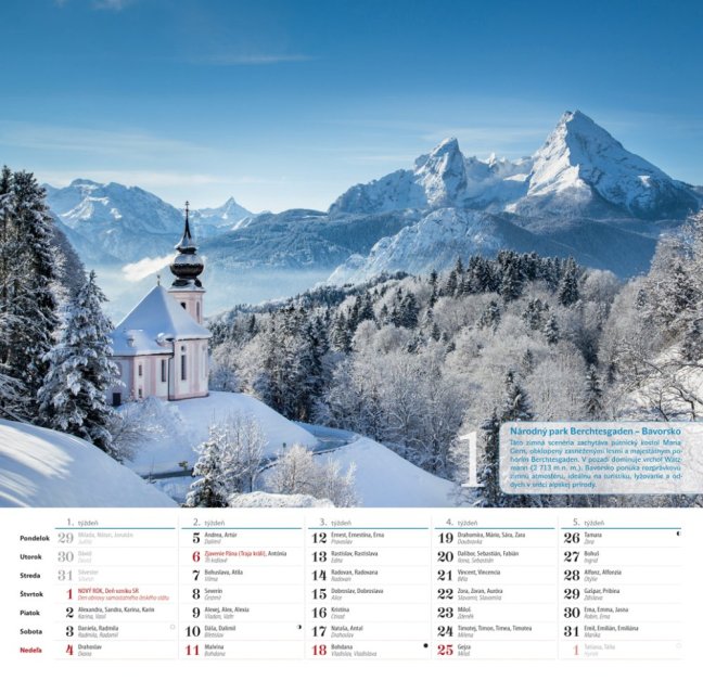 Nástenný kalendár ROMANTICKÝ SVET 2026 (NK-07)