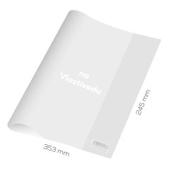 Obal na Vlastivedu PVC 353x245 mm, hrubý/transparentný