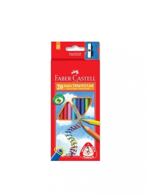 Pastelky Faber-Castell Grip Junior 20 farieb so strúhadlom