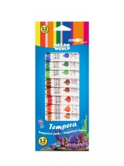 Farby temperové Ocean World 12 ml - sada 12 ks