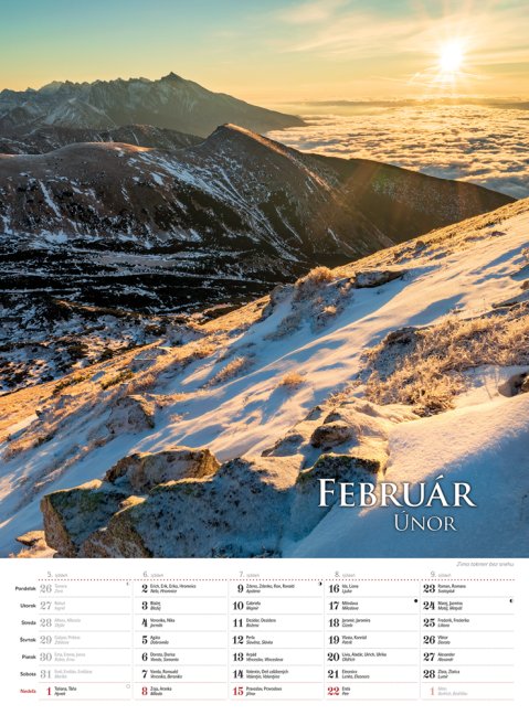 Nástenný kalendár TATRY 2026 (NK-02)