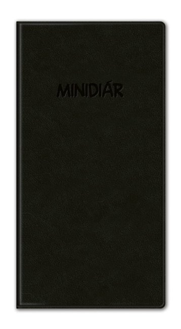 Minidiár MESAČNÝ 2027 - čierny (D-04)