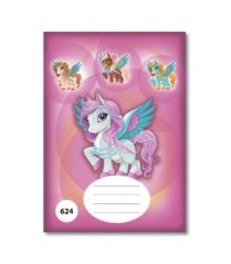 Školský slovníček A6, 20-listový s 8 mm riadkami (624) – JEDNOROŽEC