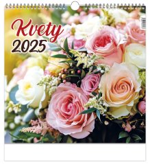 Nástenný kalendár KVETY 2025 (NK-06)