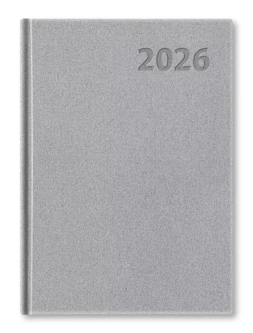 Denný diár Manager 2026 - strieborný (D-01)