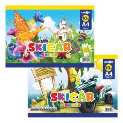 Skicár na kreslenie A4, 10-listový, 100g/m2